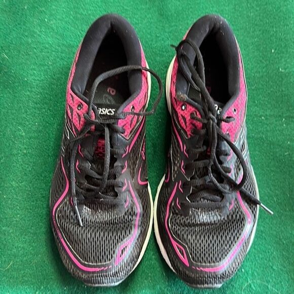 ASICS Women's Shoes Black and Magenta GEL-CUMULUS 19 - Picture 1 of 5